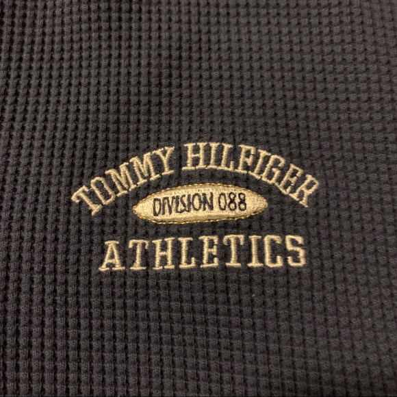 Vintage Tommy Hilfiger Thermal Rugby Spellout - Picture 3 of 5
